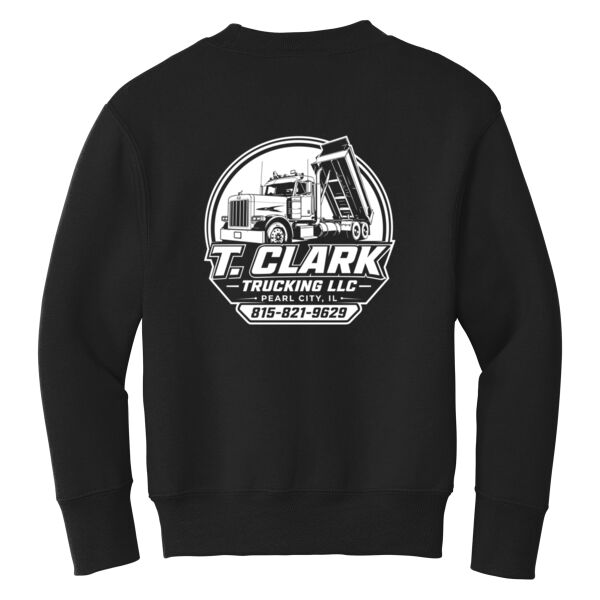T. Clark Trucking 2026 - Youth Core Fleece Crewneck Sweatshirt Thumbnail